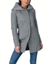 Damen Kapuzenmantel Jacket Plus Size Kapuzenmantel Reißverschluss-Hoodie